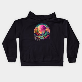 Abstract Desert Landscape Kids Hoodie